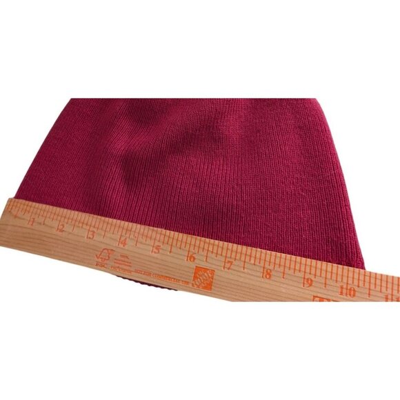 Snap-on Pink Womens Beanie Cap Hat Embroidered Spell-out logo - Picture 3 of 4